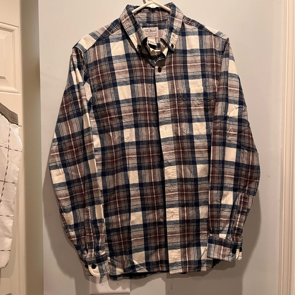 L.L.Bean plaid button up